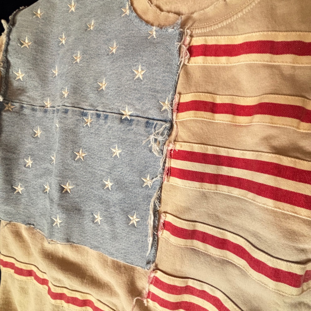 Free People X Tricia Fix American Flag Sweater - Picture 4 of 6